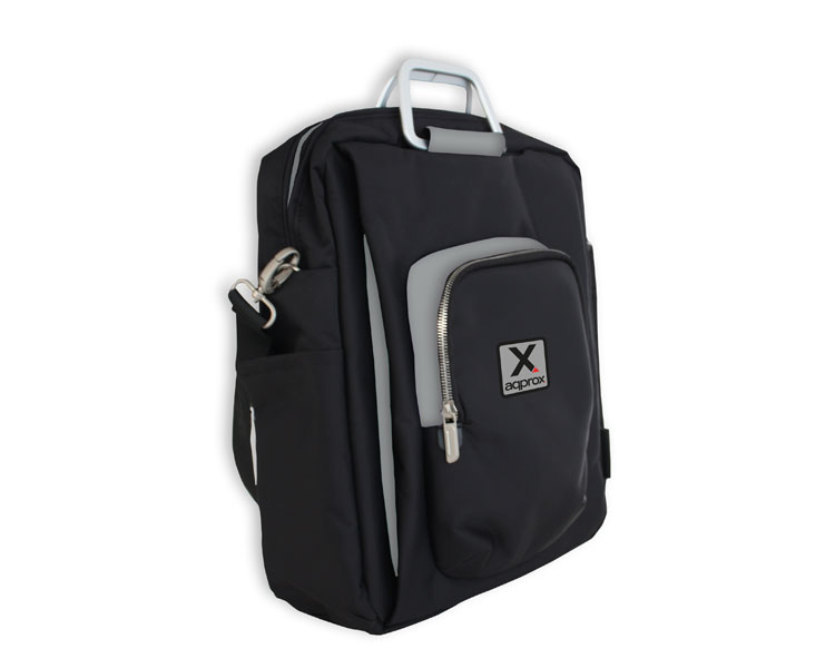 MALETIN VERTICAL 15.6'' NEGRO/GRIS APPROX