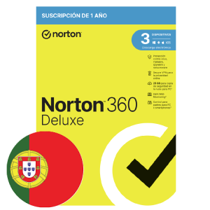 NORTON 360 DELUXE 25GB 1 USER 3 DEVICE 1 YEAR PORTUGUES BOX