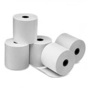 PACK DE 5 ROLLOS DE PAPEL TERMICO DE 80x80mm LIBRE DE BISFENOL A