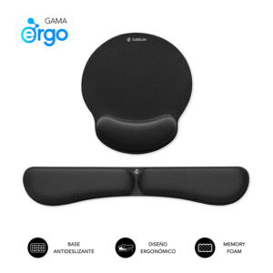 PACK SUBBLIM ERGO MEMORYFLEX - KEYB WRIST AND MOUSE PAD NEGRO