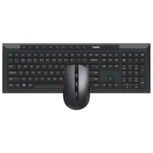 TECLADO Y MOUSE RAPOO WIRELESS Y BLUETOOTH 8210M 2,4GHz BT 4.0 BT 5.0 1600DPI AJUSTABLE COLOR