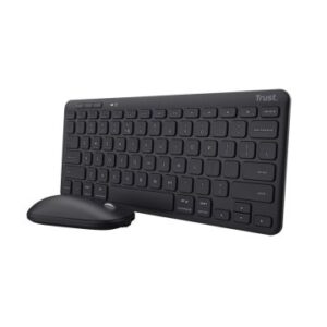 TECLADO Y MOUSE TRUST WIRELESS Y BLUETOOTH LYRA MULTIDISPOSITIVO (USB Y 2 DISP BT) RECARGABLES