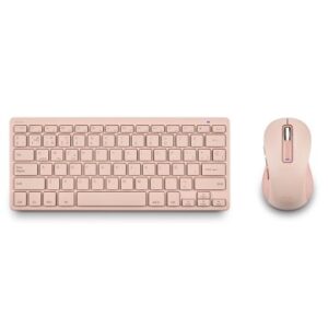 NGS KIT TECLADO Y RATON MULTIFUNCION RECARG ROSA