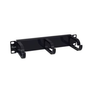 PANEL ORGANIZADOR DE CABLES 1U PARA ARMARIO RACK 10" COLOR NEGRO