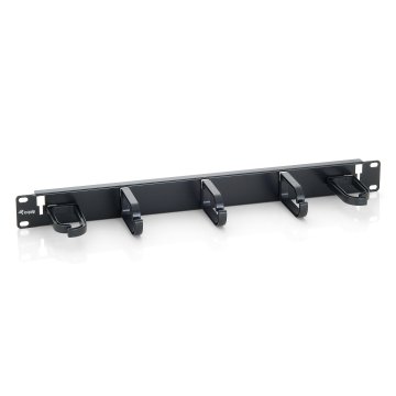 PANEL ORGANIZADOR DE CABLES COLOR NEGRO 1U PARA ARMARIO RACK 1 UD
