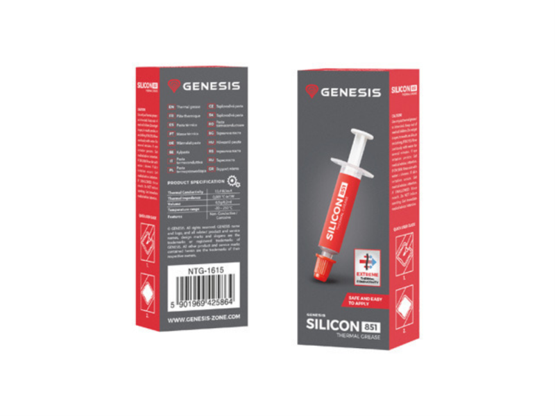PASTA TERMICA GENESIS SILICON 851 0,5 GR