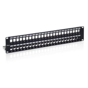 PATCH PANEL VACIO CAT.6 APANTALLADO 48 PUERTOS KEYSTONE 2U