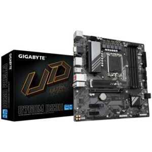PB GIGABYTE B760M DS3H Rev1.0 M-ATX Skt 1700 12º/13º 4xDDR5 4800MHz HDMI DISPLAYPORT VGA G-LAN 1PCIE
