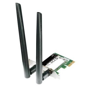 PCI EXPRESS WIFI DUALBAND DLINK DWA-582 AC1200 300MB EN 2,4GHZ Y 867MB EN 5GHZ 2 ANTENAS DESMONTABLE