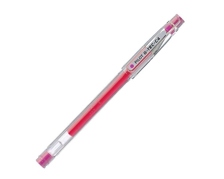 CAJA DE BOLIGRAFOS DE TINTA DE GEL PILOT G-TEC-C4 NG4VI/12 UDS/ROSA