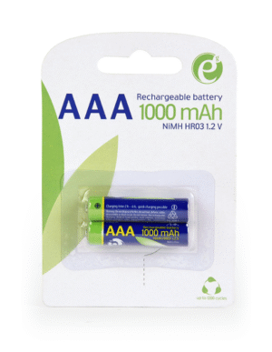 PILAS AAA GEMBIRD NI-MH RECARGABLE 1000MAH 2PCS BLISTER PACK