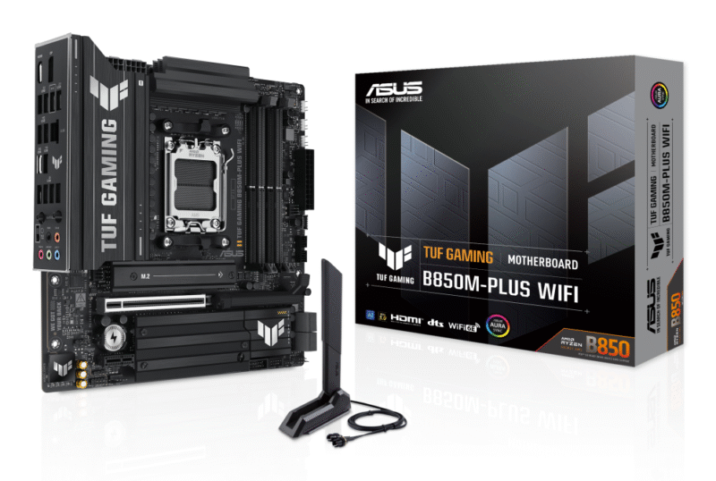 PLACA BASE ASUS TUF GAMING B850-M PLUS WIFI PCI-E x16 Gen5, M.2 Gen5