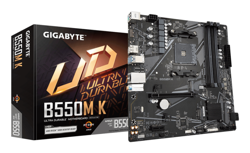 PLACA BASE GIGABYTE B550M K AM4 MATX 4XDDR4