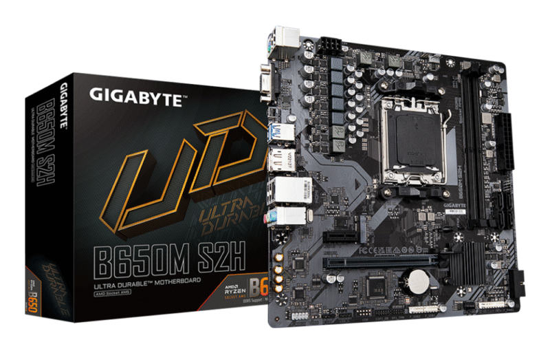 PLACA BASE GIGABYTE B650M S2H 1.1 AM5 MATX 2XDDR5