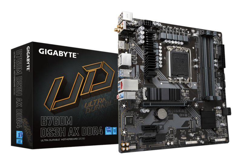 PLACA BASE GIGABYTE B760M DS3H AX 1700 MATX 4XDDR4