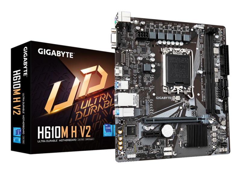 PLACA BASE GIGABYTE H610M H V2 1700 MATX 2XDDR5