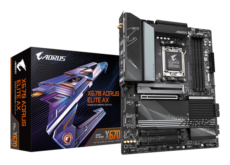 PLACA BASE GIGABYTE X670 AORUS ELITE AX AM5 ATX 4XDDR5