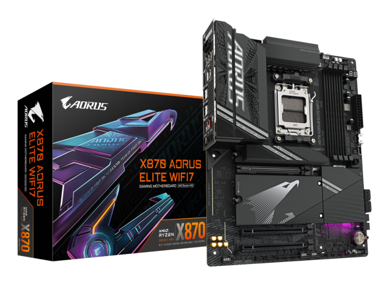 PLACA BASE GIGABYTE X870 AORUS ELITE WIFI7 AM5 ATX 4XDDR5