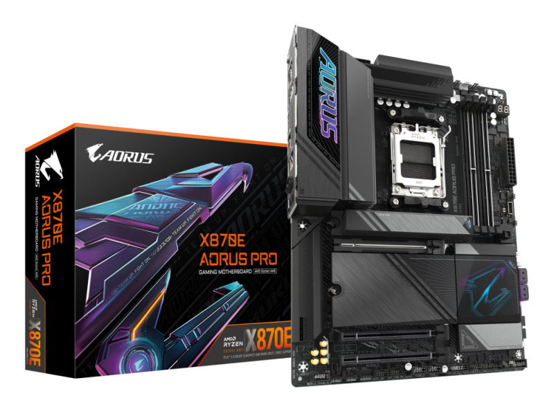 PLACA BASE GIGABYTE X870E AORUS PRO AM5 ATX 4XDDR5