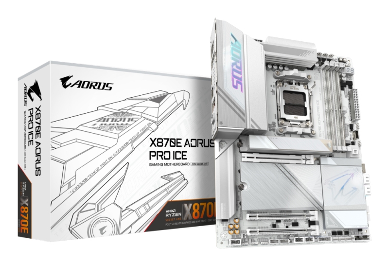 PLACA BASE GIGABYTE X870E AORUS PRO ICE AM5 ATX 4XDDR5