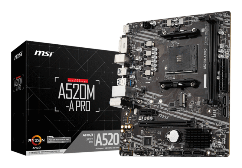 PLACA BASE MSI A520M-A PRO AM4 MATX 2XDDR4