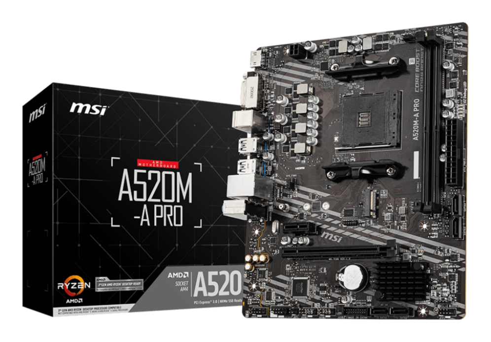 PLACA BASE MSI A520M-A PRO AM4 MATX 2XDDR4