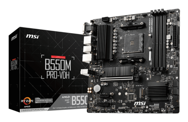 PLACA BASE MSI B550M PRO-VDH AM4 MATX 4XDDR4