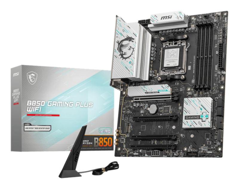 PLACA BASE MSI B850 GAMING PLUS WIFI PCI-E x16 Gen5, M.2 Gen5