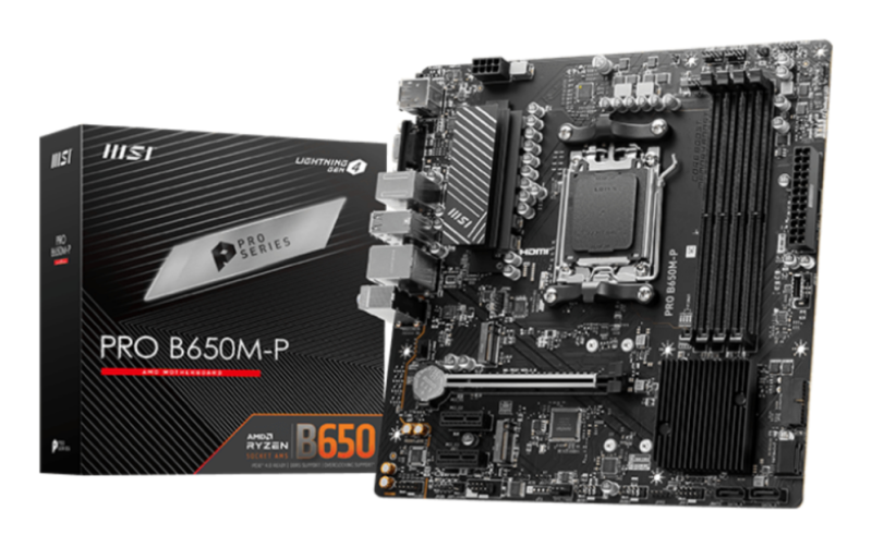 PLACA BASE MSI PRO B650M-P AM5 MATX 4XDDR5
