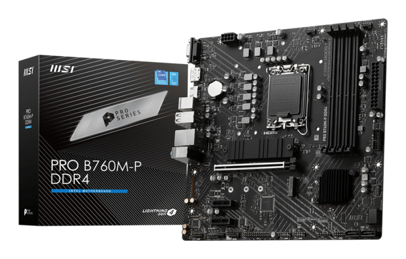 PLACA BASE MSI PRO B760M-P 1700 MATX 4XDDR4