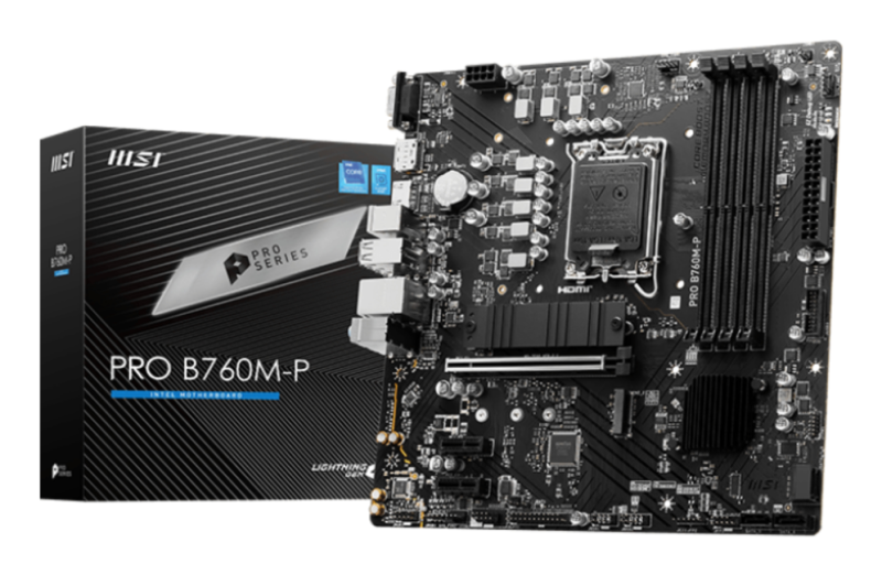 PLACA BASE MSI PRO B760M-P 1700 MATX 4XDDR5