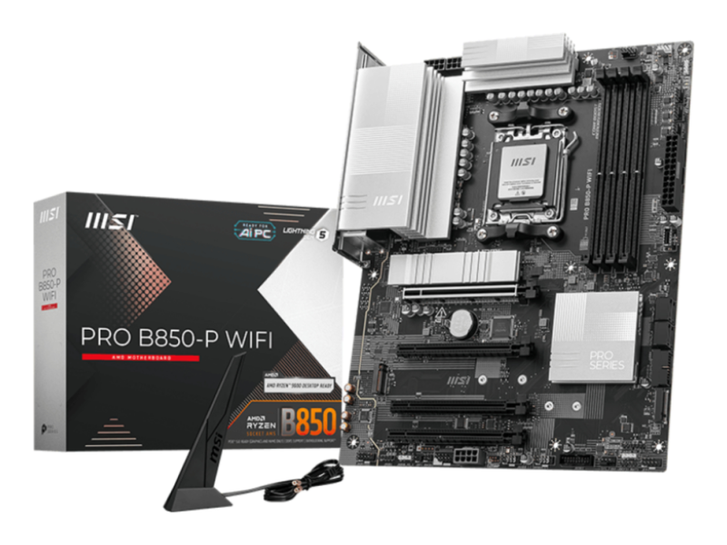 PLACA BASE MSI PRO B850-P WIFI PCI-E x16 Gen5, M.2 Gen5