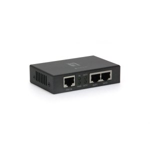 POE EXTENDER LEVEL ONE POR-0103 2 PUERTOS PoE+ EXTIENDE 100m