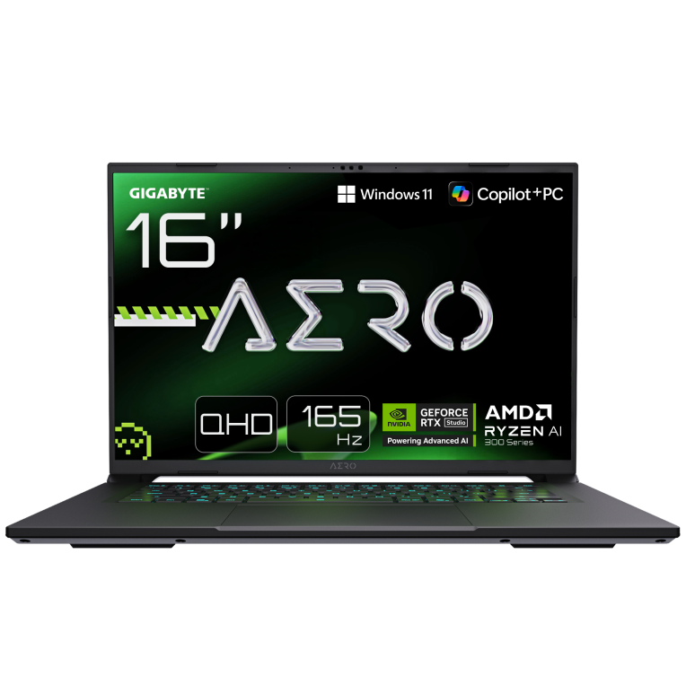 PORTATIL GIGABYTE AERO X16 1VH93ESC64DH AI R7 350 32GB 1TB RTX5060 16"QHD W11H