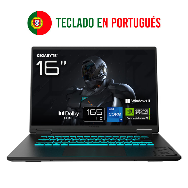 PORTATIL GIGABYTE GAMING A16 CWHI3PT864SH I7-13620H 32GB 1TB RTX5070 16" W11H