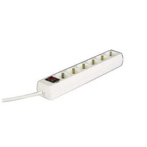 REGLETA ALIMENTACION HAMA CON 6 TOMAS INTERRUPTOR 1,4m COLOR BLANCO