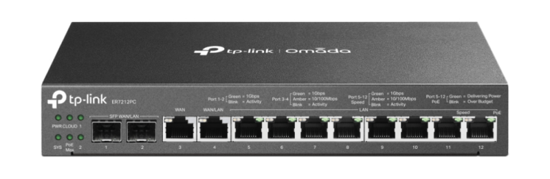 ROUTER SWITCH CONTROLLER OMADA ER7212PC VPN POE+