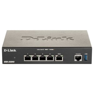 ROUTER VPN D-LINK DSR-250NV2 1P WAN GIGA 3P LAN GIGA 1P USB3.0