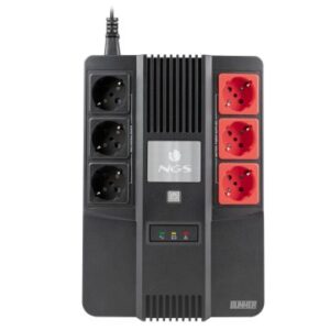 SAI NGS 600VA CON BATERÍA INCORPORADA 12V/7, FUNCIÓN AVR, 6 TOMAS SCHUKO