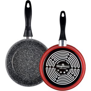 SARTEN MAGEFESA K2 ROJO 32 ACERO ANTIADHERENTE EFECTO PIEDRA TODO TIPO COCINAS APTA LAVAVAJILLAS