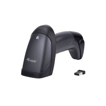 SCANNER CODIGO DE BARRAS INALAMBRICO EQUIP 351023 RF 2.4GHz DETECTA CODIGOS 1D CON SOPORTE IP54 Vel.