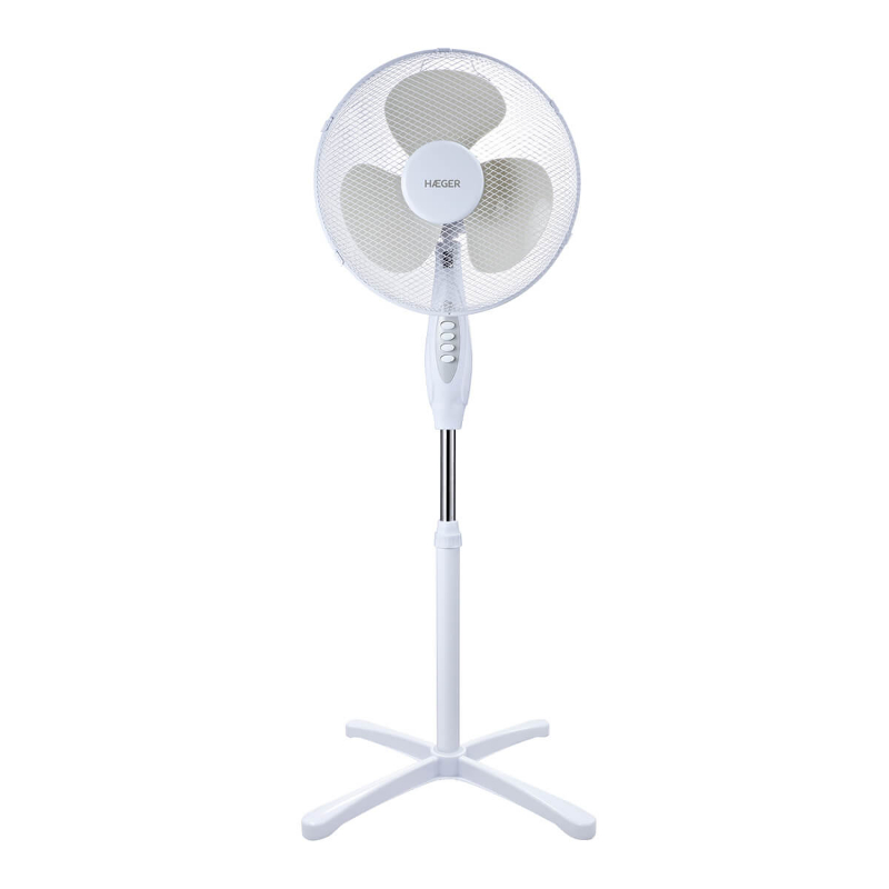 VENTILADOR DE PIE CROSS WIND BLANCO HAEGER