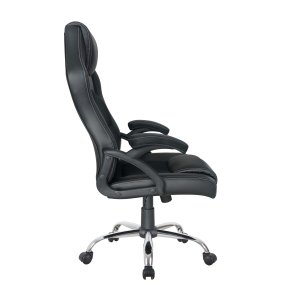 SILLA DE OFICINA ERGONOMICA EQUIP COLOR NEGRO RECUBRIMIENTO PU DE ALTA CALIDAD DISEÑO - PROMO
