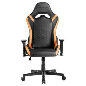 SILLA GAMER MARS GAMING MGCPROBO NEGRA CON DETALLE NARANJAS BRAZOS REGULABLES EN ALTURA RECLINABLE 1
