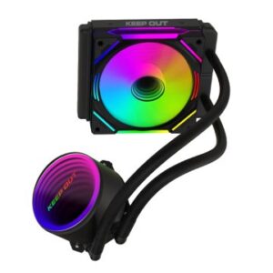 SISTEMA DE REFRIGERACION LIQUIDA KEEP OUT XWC-120 ARGB INTEL Y AMD VENTILADOR 1x120mm COLOR NEGRO