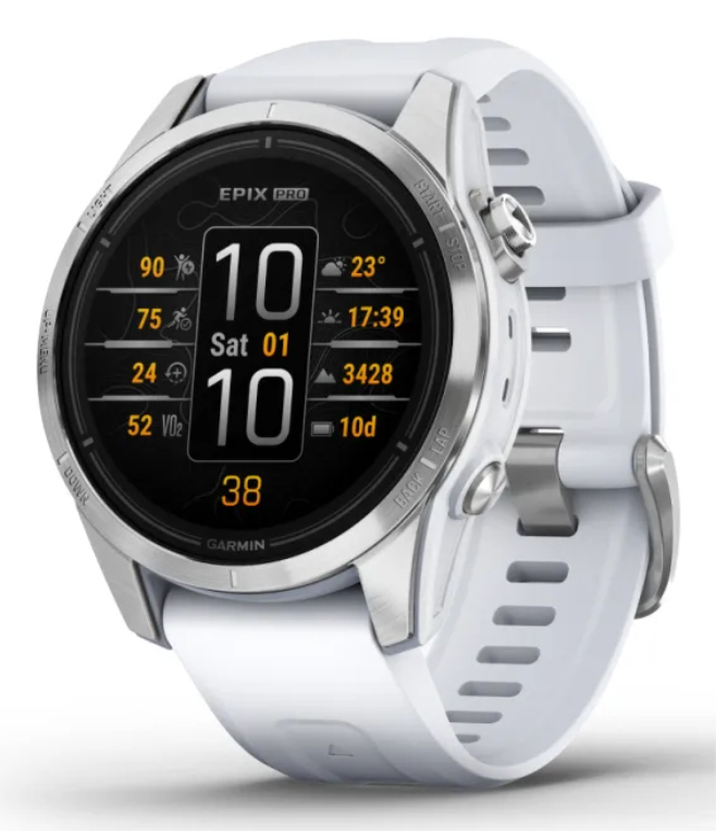 SMARTWATCH GARMIN EPIX PRO, 42MM, GLASS, SS, WHITESTN