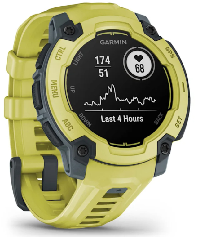 SMARTWATCH GARMIN INSTIN E 45MM AMARILLO CORREA SILICONA AMARILLA