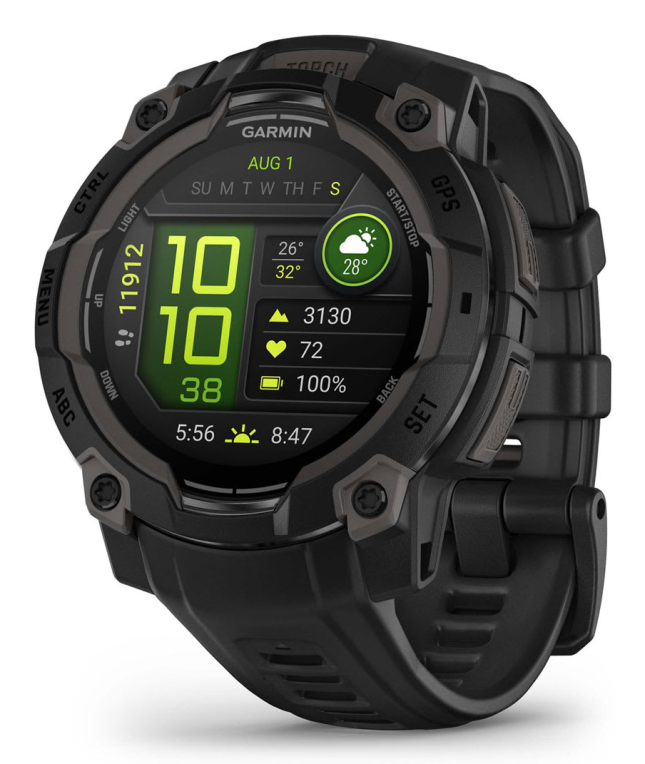 SMARTWATCH GARMIN INSTINCT 3 45MM AMOLED NEGRO CORREA NEGRA