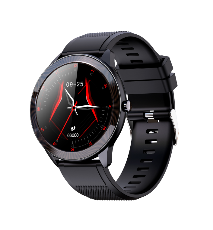 SMARTWATCH LEOTEC 1,28" MULTISPORT WAVE NEGRO PANTALLA REDONDA