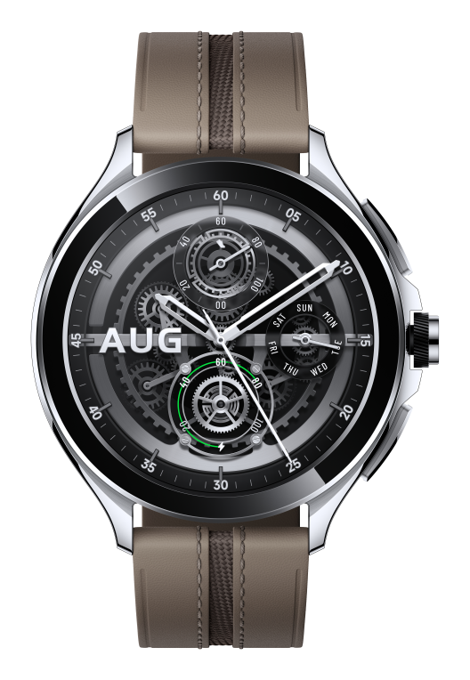 SMARTWATCH XIAOMI WATCH 2 PRO SILVER CASE WITH BROWN STRAP